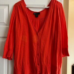 Lane Bryant Woman's Orange Sweater (Size 22_24)